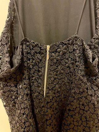 Vestido Zara floral Negro Talla M