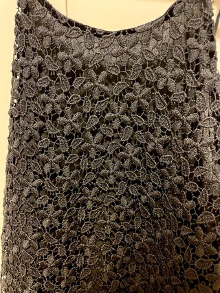 Vestido Zara floral Negro Talla M