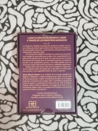 Oráculo Registros Akáshicos - María Blanch