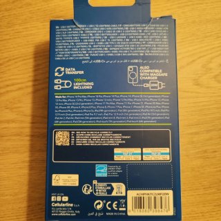Cargador Cellularline 20W USB-C iPhone iPad