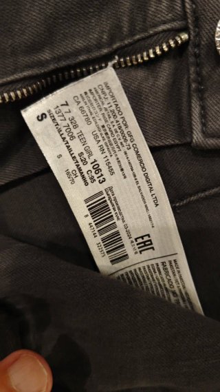 Pantalón vaquero wide leg negro Mango