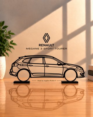 Renault Megane 3 Sport Tourer Maqueta Silueta 20cm