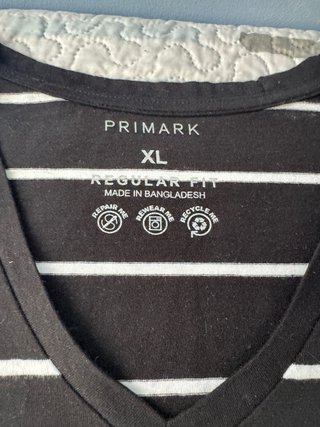 3 Camisetas Primark Talla XL, Sin estrenar