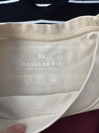 3 Camisetas Primark Talla XL, Sin estrenar