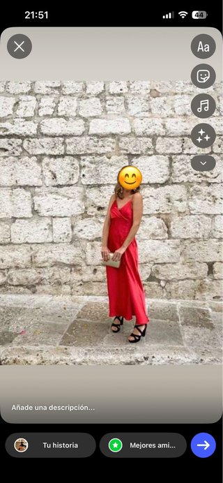 Vestido largo rojo de fiesta