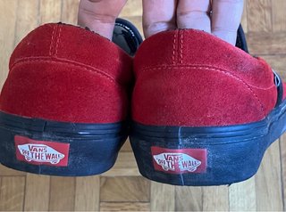 Mocasines Vans Ante Rojos Skate