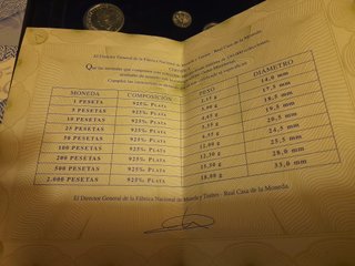 Colección Últimas Pesetas Plata