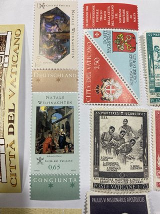 Sellos Vaticano 2008, 1964 y 1965. Total 21 sellos