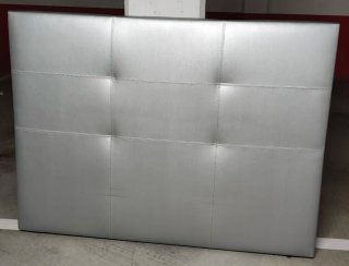 Cabecero polipiel gris