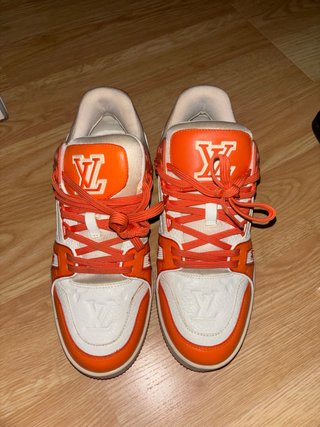 Zapatillas Louis Vuitton Naranja y Blanco