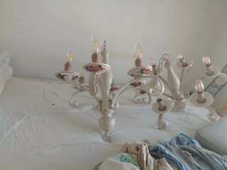 Lámpara de techo pintada a mano