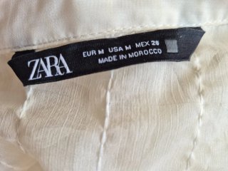 Blusa Zara Transparente