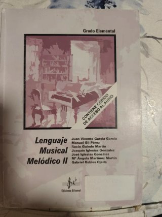 Lote 3 libros música 2º curso grado elemental