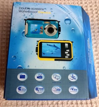 Cámara Acuática Sumergible Full HD Doble Pantalla
