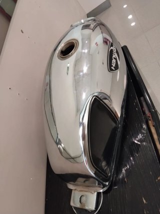 Depósito moto cromado nuevo Hanway