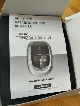 Aparato laser para masaje terapéutico de rodilla