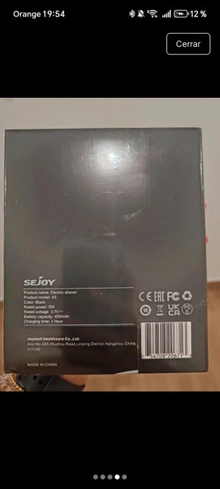 SEJOY Afeitadora Eléctrica Modelo X5 Negra