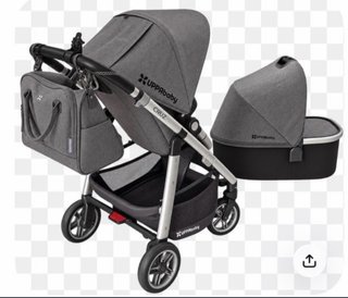Carrito UPPAbaby Cruz + capazo gris
