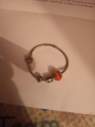 Pulsera Collection Naranja y Plata