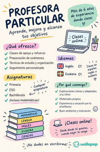 Profesora Online | Mates, idiomas, Química...