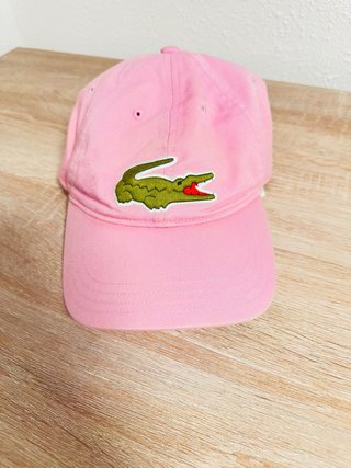 Gorra Lacoste Rosa Cocodrilo