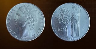 Moneda Italia 100 Lire 1977