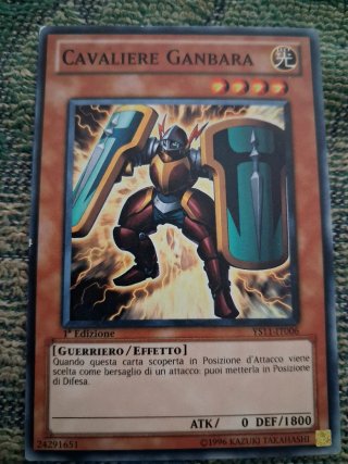 Carta Yu-Gi-Oh! Cavaliere Ganbara 1ª Edizione