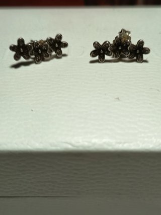 Pendientes Plata PANDORA Flores