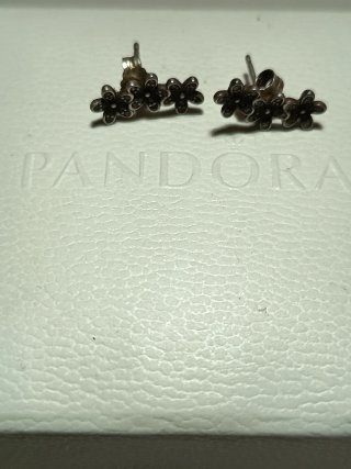 Pendientes Plata PANDORA Flores