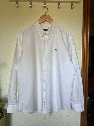 Camisa Burberry Blanca Hombre