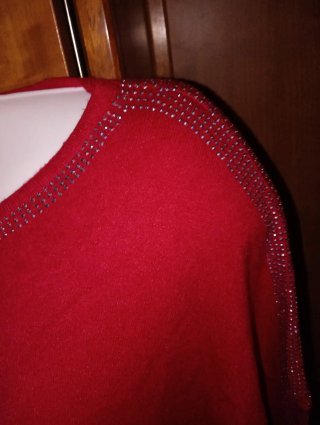 Vestido jersey mujer Amour&Beaute rojo