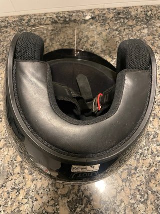 Casco Moto Integral Negro Talla L