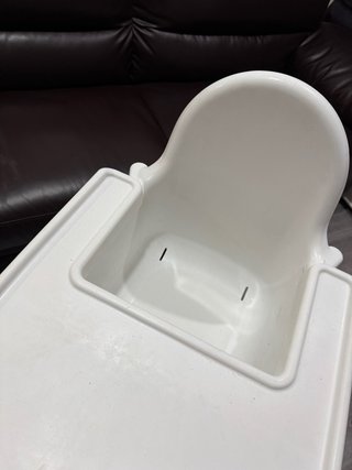 Silla bebé IKEA blanca sin cinturón