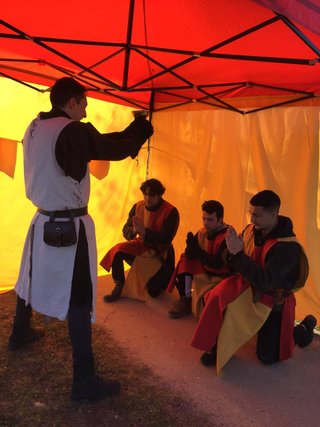 Carpa plegable medieval
