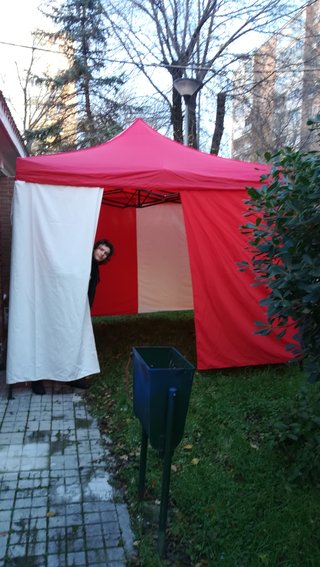 Carpa plegable medieval