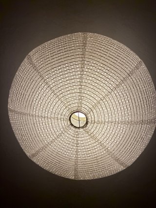 Lámpara de techo Ikea papel con bombilla