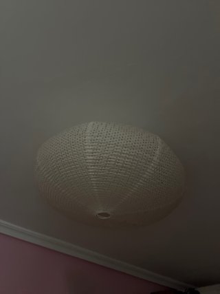 Lámpara de techo Ikea papel con bombilla