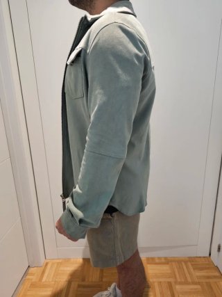 Sobrecamisa de ante verde