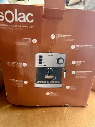 Cafetera Solac Espresso 20 bar