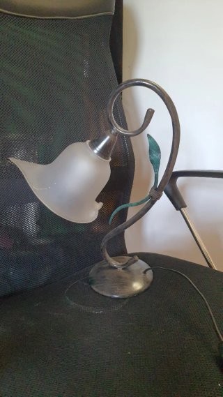 Lámpara Vintage Cristal y Metal