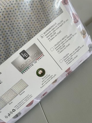 Completo Lenzuola Cotone 100% Matrimoniale