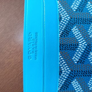 Portacarte Goyard Blu e Grigio