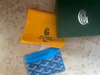 Portacarte Goyard Blu e Grigio