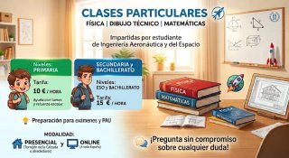 Clases particulares.Física, mates y dibujo tecnico