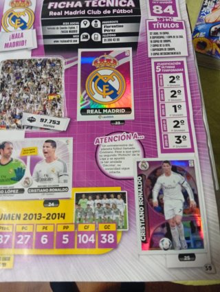 Cromos Álbum Panini 2014-2015
