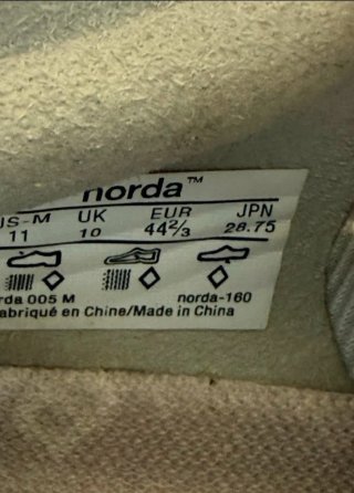 Norda 005 Talla 44.5 Beige/Gris