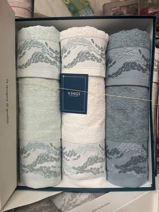 Set 6 Asciugamani VINGI spugna Cotone 100%