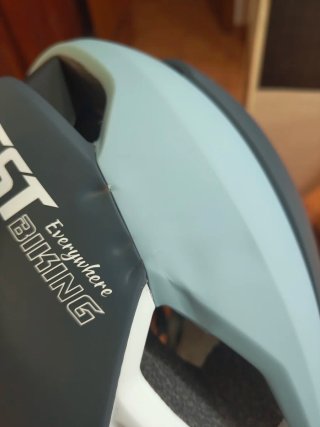 Casco Ciclismo WEST BIKING Gris/Azul TALLA L