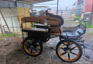 Coche de caballos con suspensión neumática