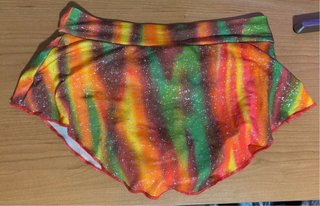 Falda patinaje artístico colores con brillos